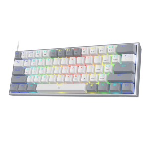کیبورد گیمینگ مکانیکال با سیم ردراگون مدل  Fizz K617 WG RGB